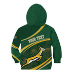 South Africa Rugby Personalized Bokke Kid Hoodie Springboks - Stronger Together - Aussie Hoodie