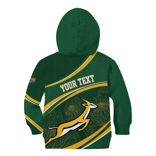 South Africa Rugby Personalized Bokke Kid Hoodie Springboks - Stronger Together - Aussie Hoodie