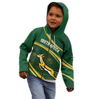 South Africa Rugby Personalized Bokke Kid Hoodie Springboks - Stronger Together - Aussie Hoodie