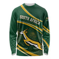 South Africa Rugby Personalized Bokke Long Sleeve Shirt Springboks - Stronger Together - Aussie Hoodie