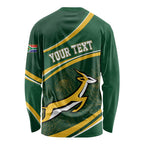 South Africa Rugby Personalized Bokke Long Sleeve Shirt Springboks - Stronger Together - Aussie Hoodie