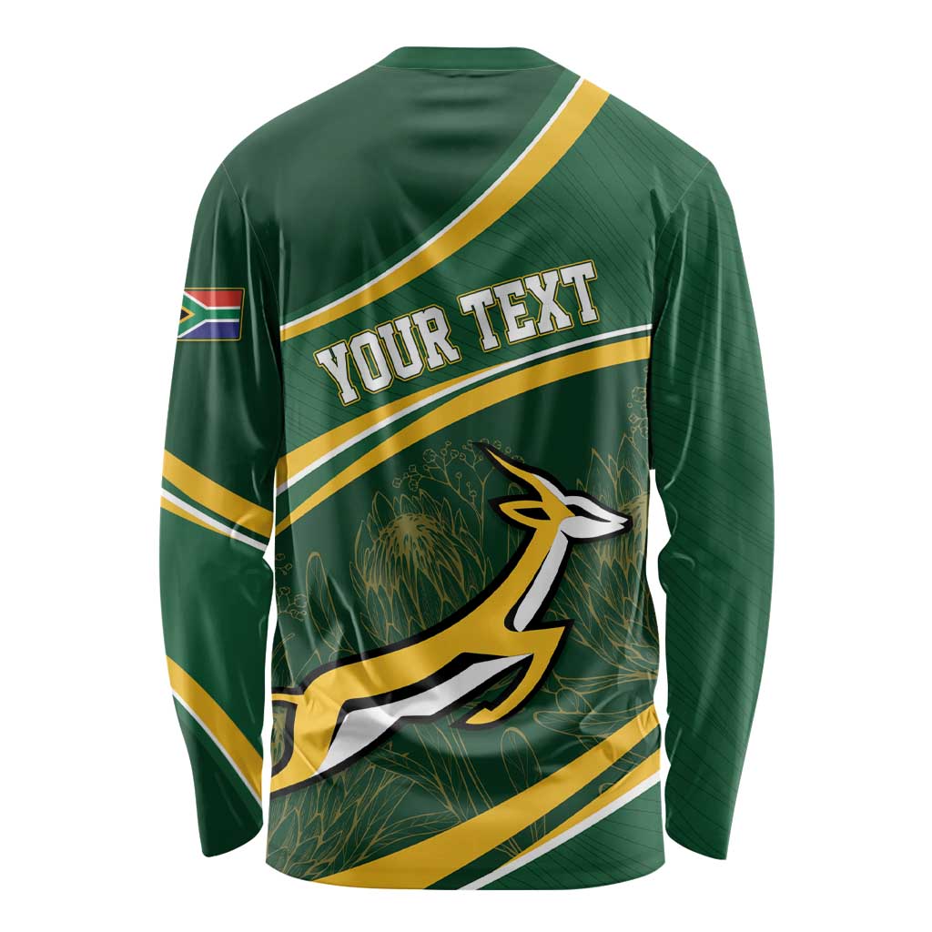 South Africa Rugby Personalized Bokke Long Sleeve Shirt Springboks - Stronger Together - Aussie Hoodie