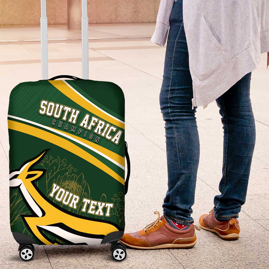 South Africa Rugby Personalized Bokke Luggage Cover Springboks - Stronger Together - Aussie Hoodie
