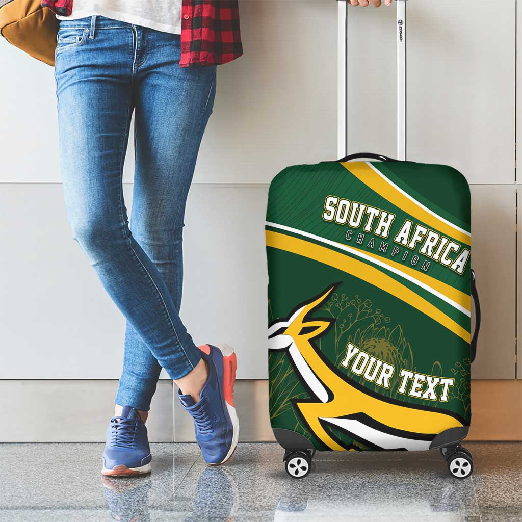 South Africa Rugby Personalized Bokke Luggage Cover Springboks - Stronger Together - Aussie Hoodie