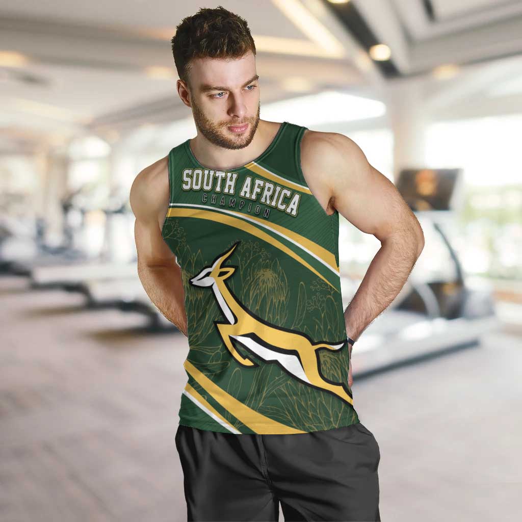 South Africa Rugby Personalized Bokke Men Tank Top Springboks - Stronger Together - Aussie Hoodie
