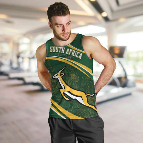 South Africa Rugby Personalized Bokke Men Tank Top Springboks - Stronger Together - Aussie Hoodie