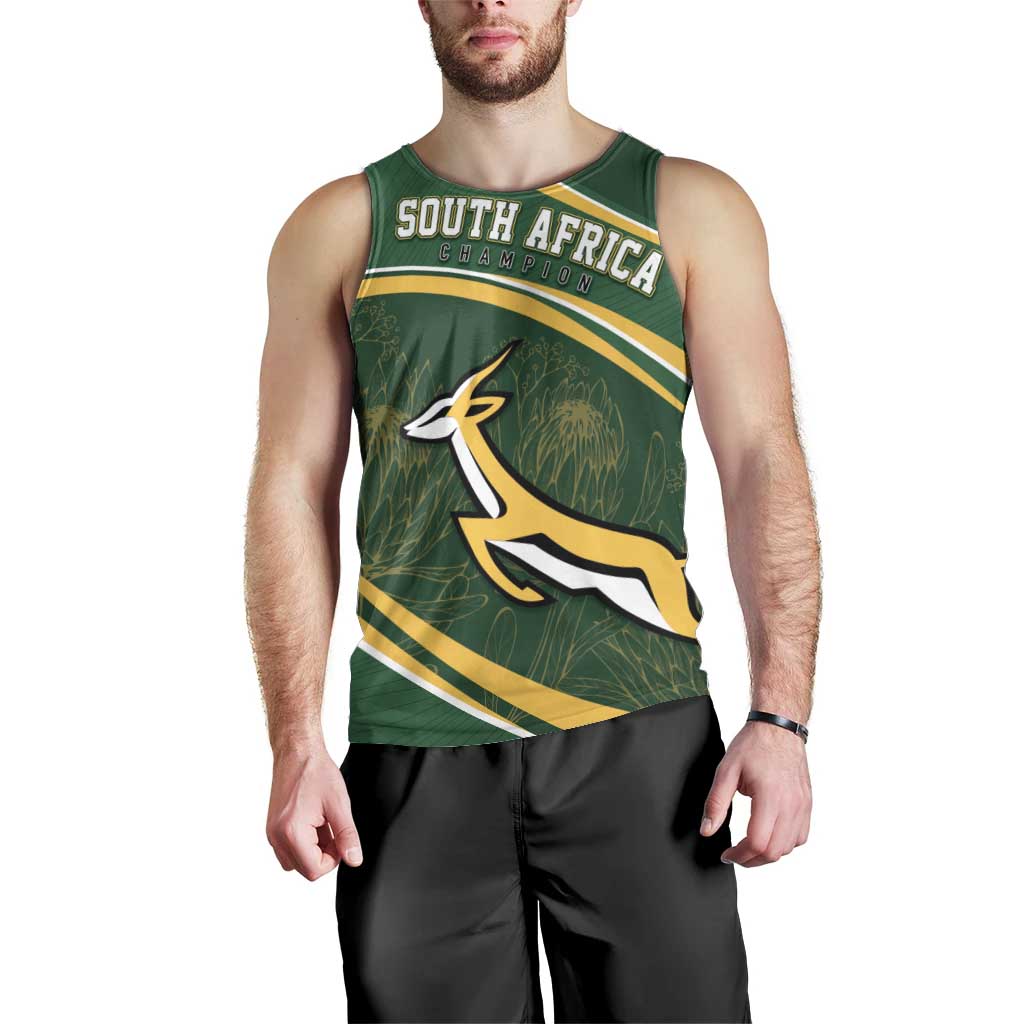 South Africa Rugby Personalized Bokke Men Tank Top Springboks - Stronger Together - Aussie Hoodie