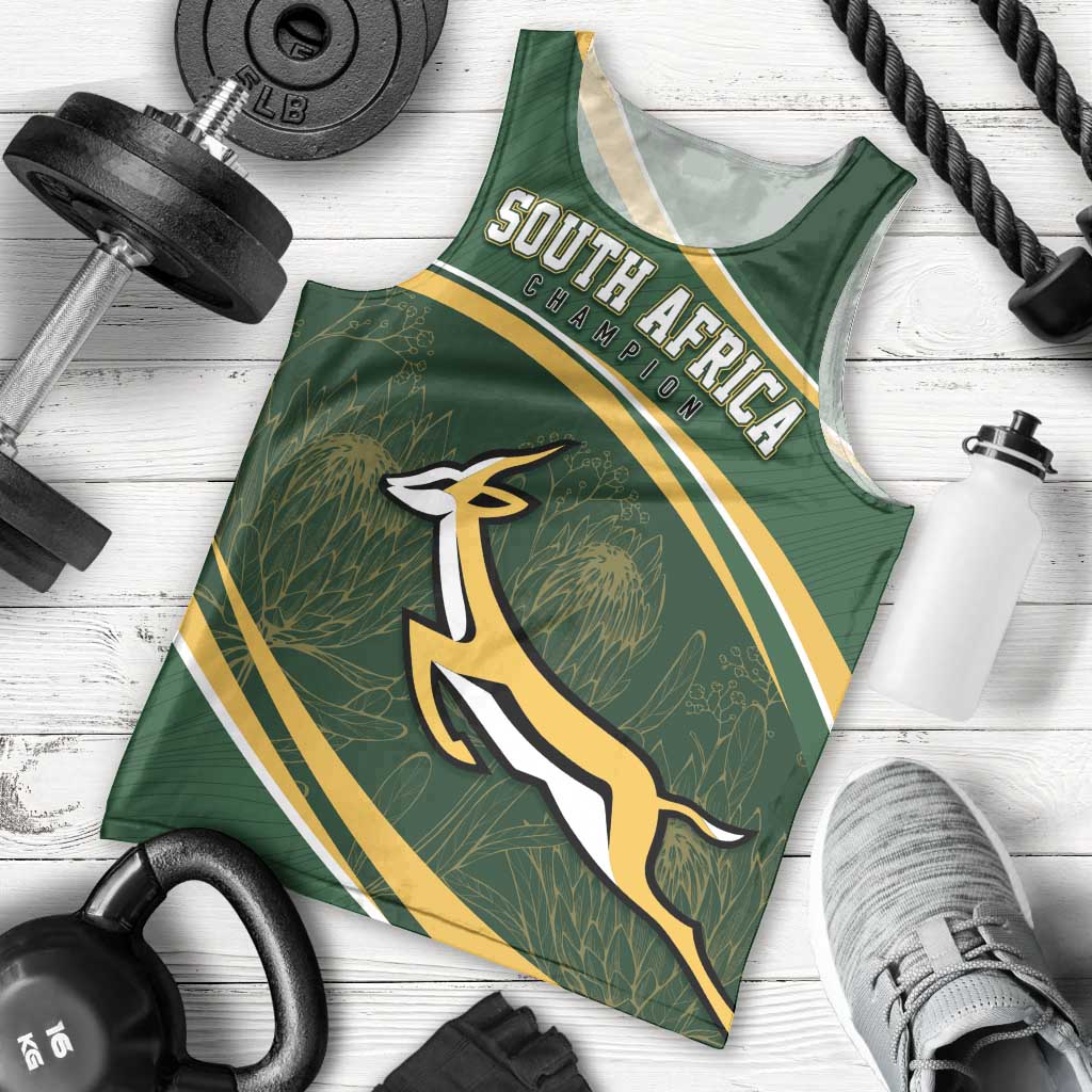 South Africa Rugby Personalized Bokke Men Tank Top Springboks - Stronger Together - Aussie Hoodie
