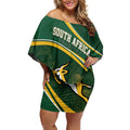 South Africa Rugby Personalized Bokke Off Shoulder Short Dress Springboks - Stronger Together - Aussie Hoodie