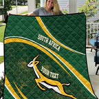 South Africa Rugby Personalized Bokke Quilt Springboks - Stronger Together - Aussie Hoodie