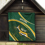 South Africa Rugby Personalized Bokke Quilt Springboks - Stronger Together - Aussie Hoodie