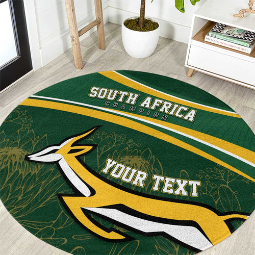 South Africa Rugby Personalized Bokke Round Carpet Springboks - Stronger Together - Aussie Hoodie