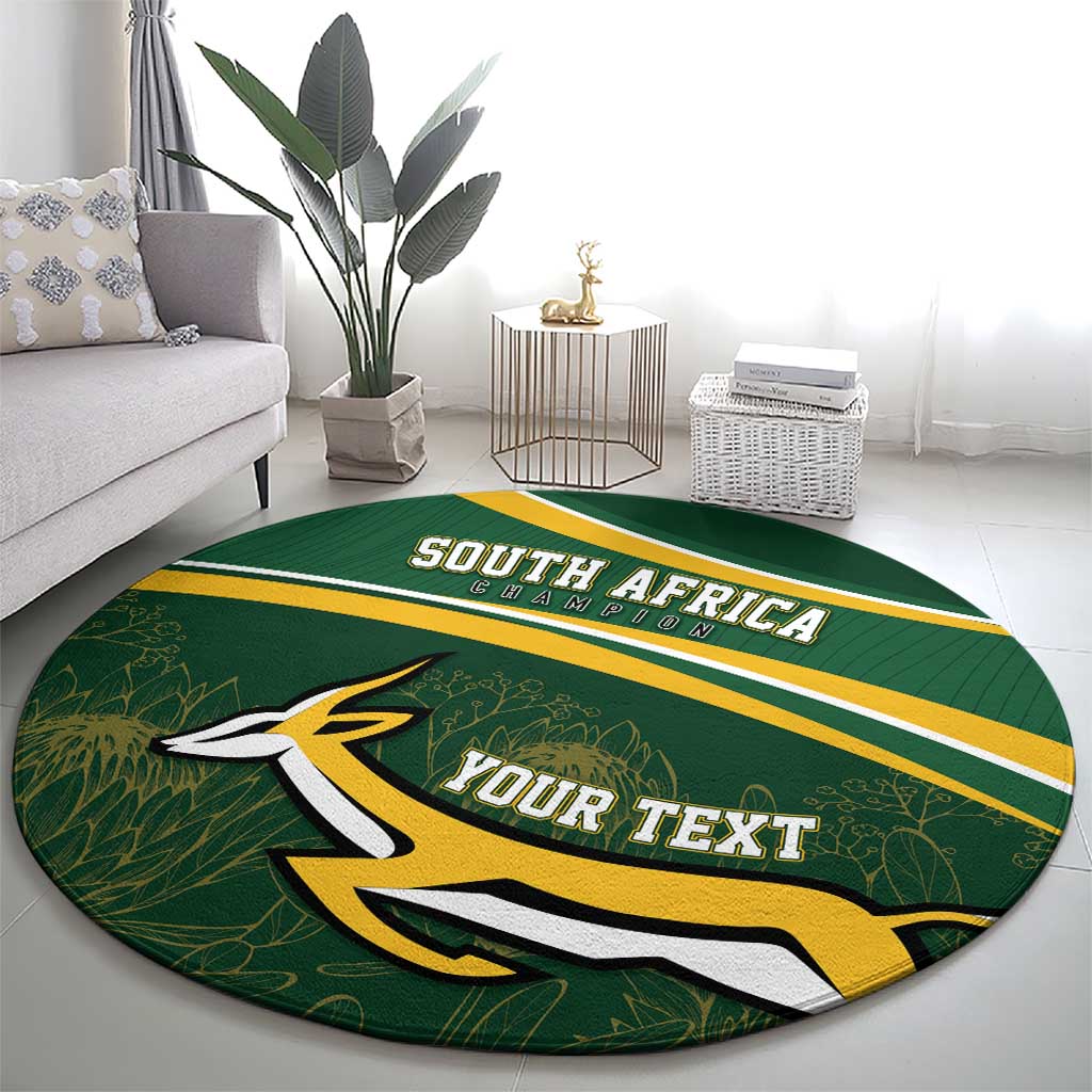 South Africa Rugby Personalized Bokke Round Carpet Springboks - Stronger Together - Aussie Hoodie