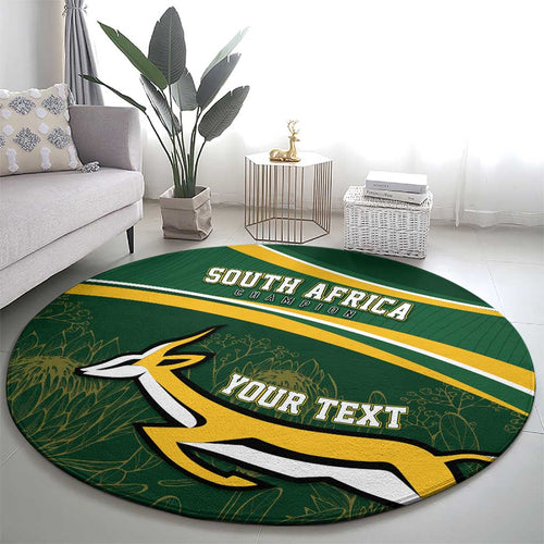 South Africa Rugby Personalized Bokke Round Carpet Springboks - Stronger Together - Aussie Hoodie