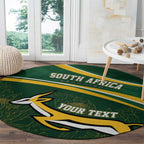South Africa Rugby Personalized Bokke Round Carpet Springboks - Stronger Together - Aussie Hoodie
