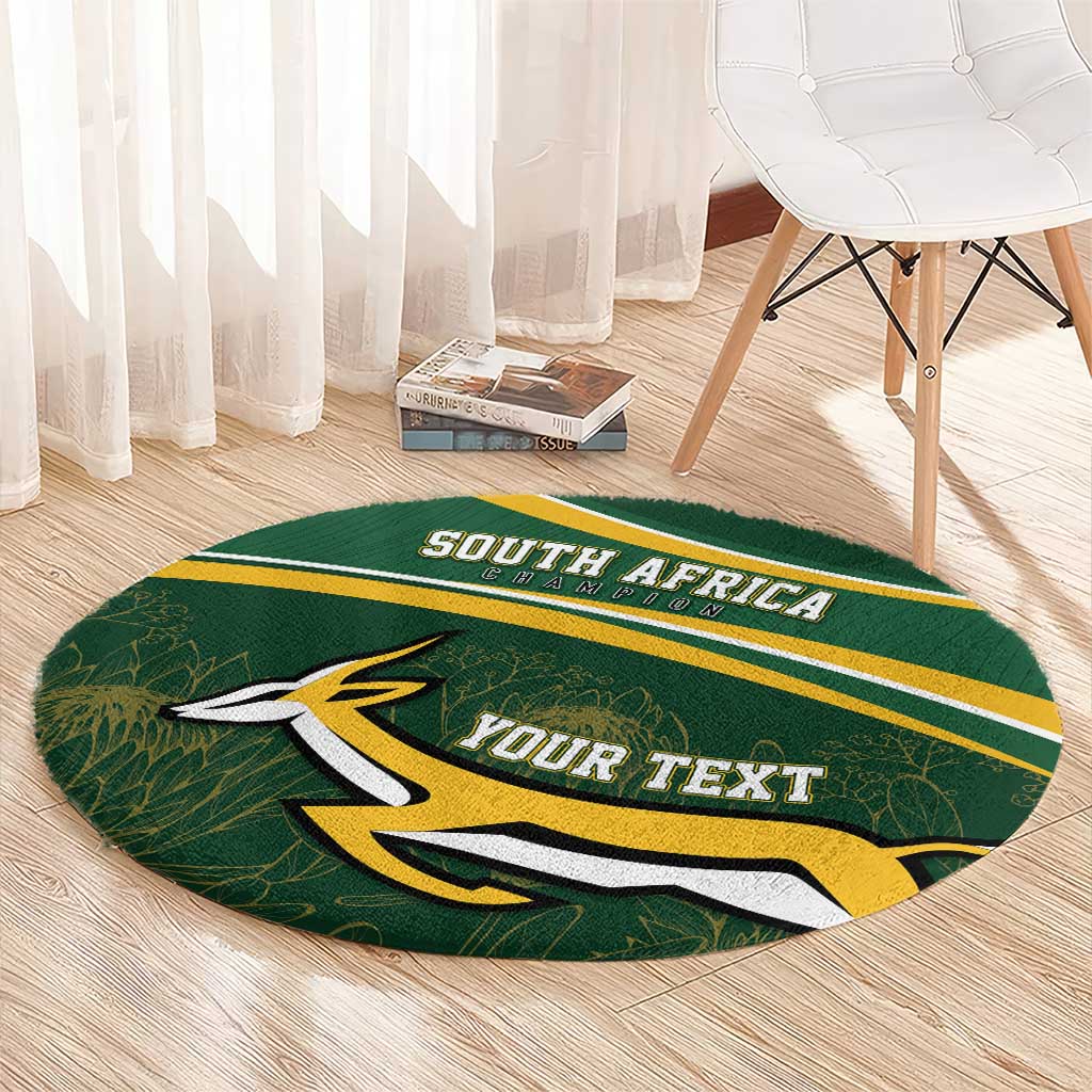 South Africa Rugby Personalized Bokke Round Carpet Springboks - Stronger Together - Aussie Hoodie