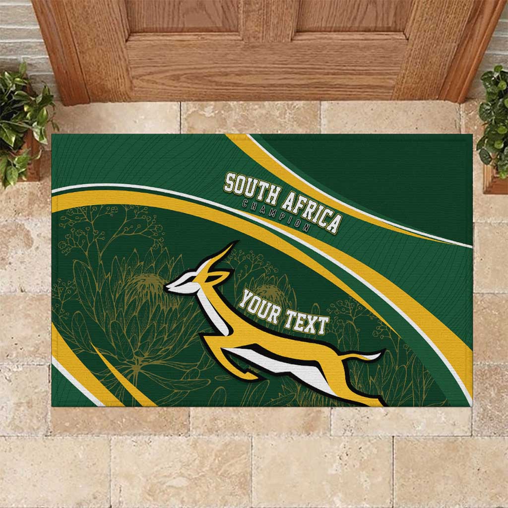 South Africa Rugby Personalized Bokke Rubber Doormat Springboks - Stronger Together - Aussie Hoodie