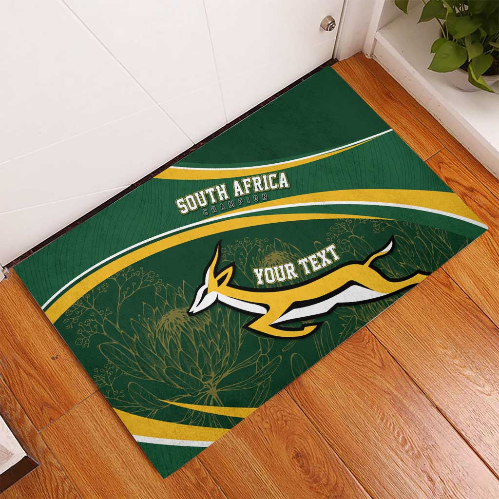 South Africa Rugby Personalized Bokke Rubber Doormat Springboks - Stronger Together - Aussie Hoodie