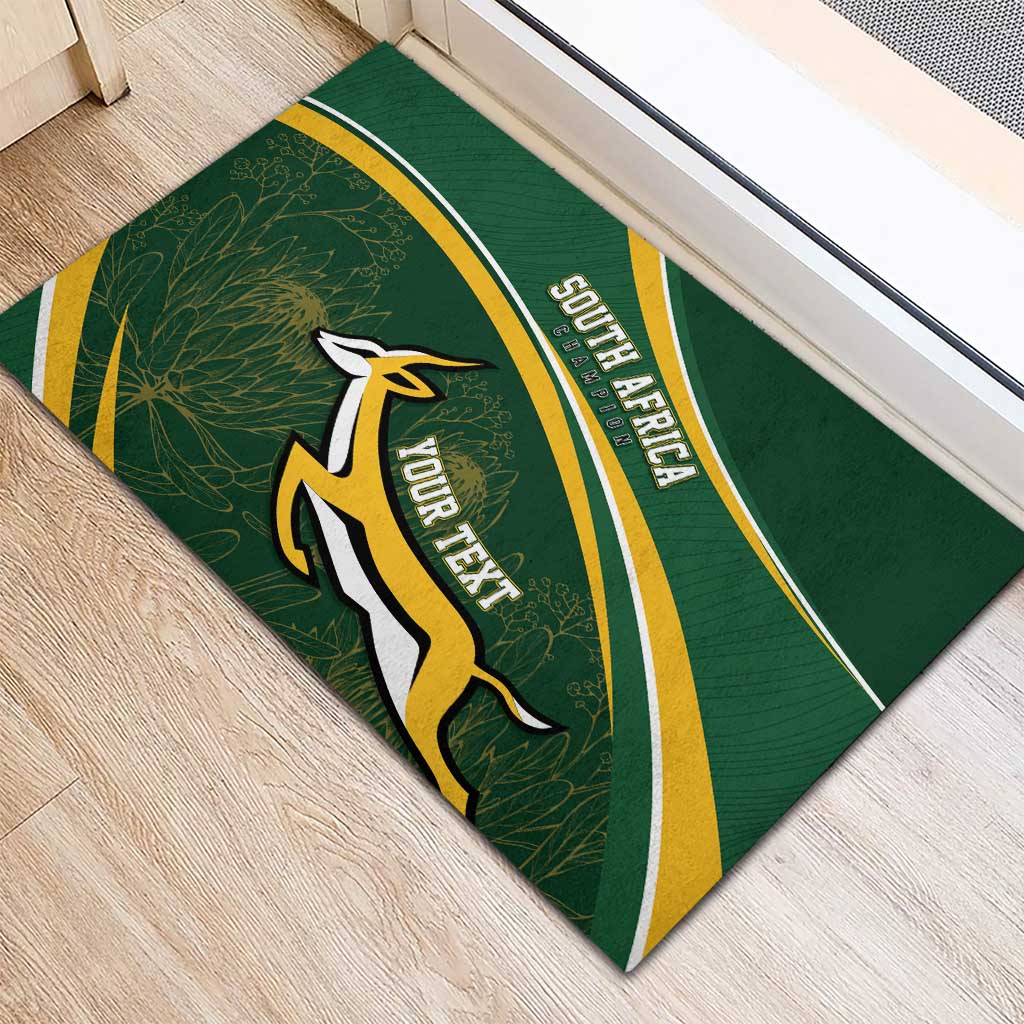 South Africa Rugby Personalized Bokke Rubber Doormat Springboks - Stronger Together - Aussie Hoodie