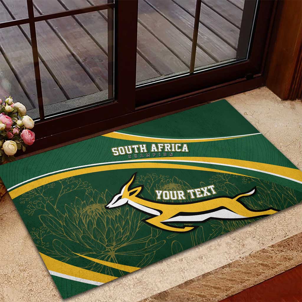 South Africa Rugby Personalized Bokke Rubber Doormat Springboks - Stronger Together - Aussie Hoodie