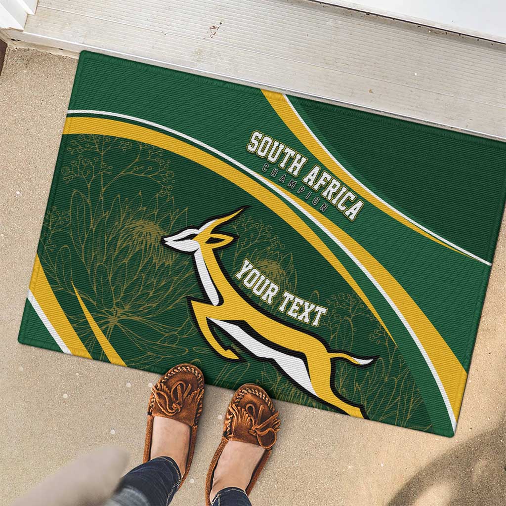 South Africa Rugby Personalized Bokke Rubber Doormat Springboks - Stronger Together - Aussie Hoodie
