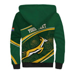 South Africa Rugby Personalized Bokke Sherpa Hoodie Springboks - Stronger Together - Aussie Hoodie