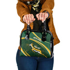 South Africa Rugby Personalized Bokke Shoulder Handbag Springboks - Stronger Together - Aussie Hoodie