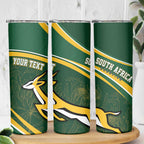South Africa Rugby Personalized Bokke Skinny Tumbler Springboks - Stronger Together - Aussie Hoodie