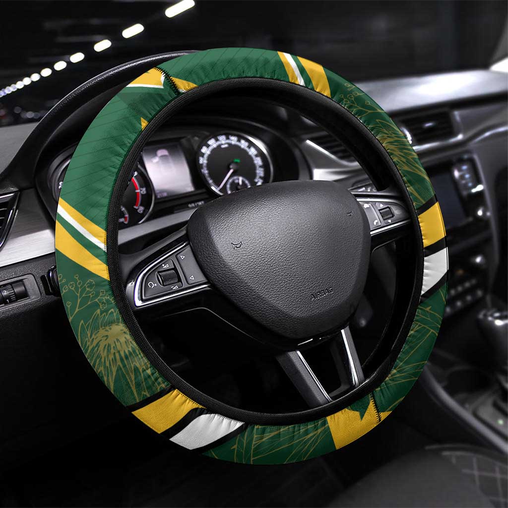 South Africa Rugby Bokke Steering Wheel Cover Springboks - Stronger Together - Aussie Hoodie