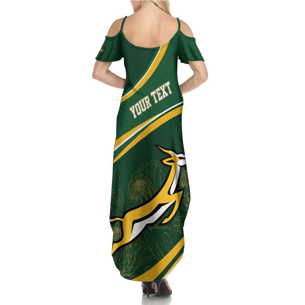 South Africa Rugby Personalized Bokke Summer Maxi Dress Springboks - Stronger Together - Aussie Hoodie