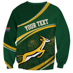 South Africa Rugby Personalized Bokke Sweatshirt Springboks - Stronger Together - Aussie Hoodie