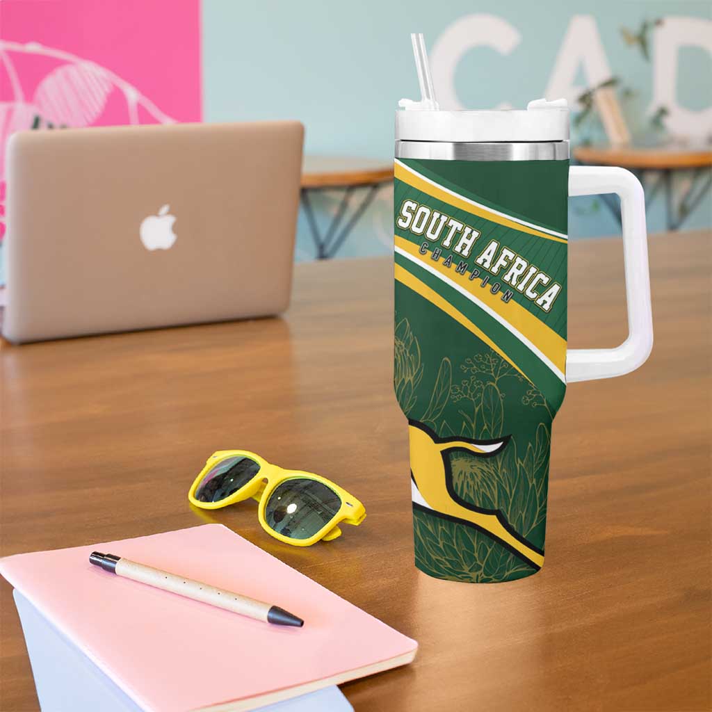 South Africa Rugby Personalized Bokke Tumbler With Handle Springboks - Stronger Together - Aussie Hoodie