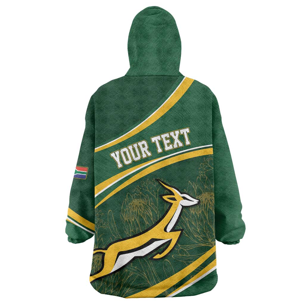 South Africa Rugby Personalized Bokke Wearable Blanket Hoodie Springboks - Stronger Together - Aussie Hoodie