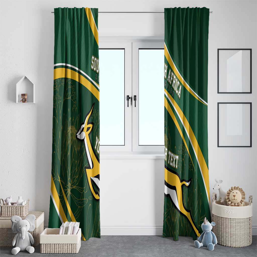 South Africa Rugby Personalized Bokke Window Curtain Springboks - Stronger Together - Aussie Hoodie