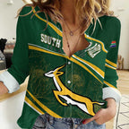 South Africa Rugby Personalized Bokke Women Casual Shirt Springboks - Stronger Together - Aussie Hoodie