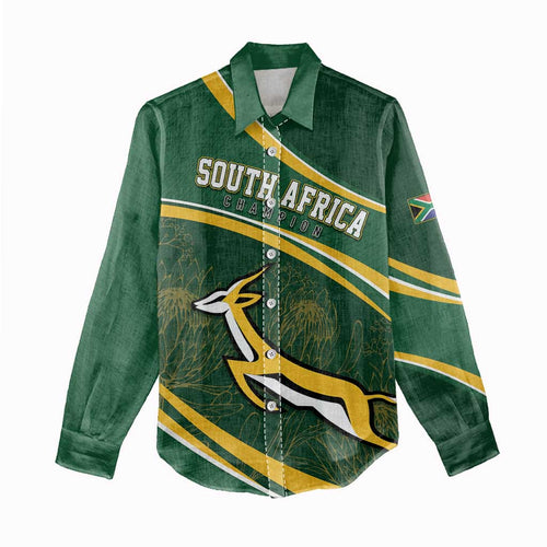 South Africa Rugby Personalized Bokke Women Casual Shirt Springboks - Stronger Together - Aussie Hoodie