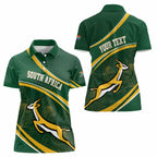 South Africa Rugby Personalized Bokke Women Polo Shirt Springboks - Stronger Together - Aussie Hoodie