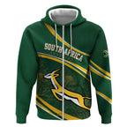 South Africa Rugby Personalized Bokke Zip Hoodie Springboks - Stronger Together - Aussie Hoodie