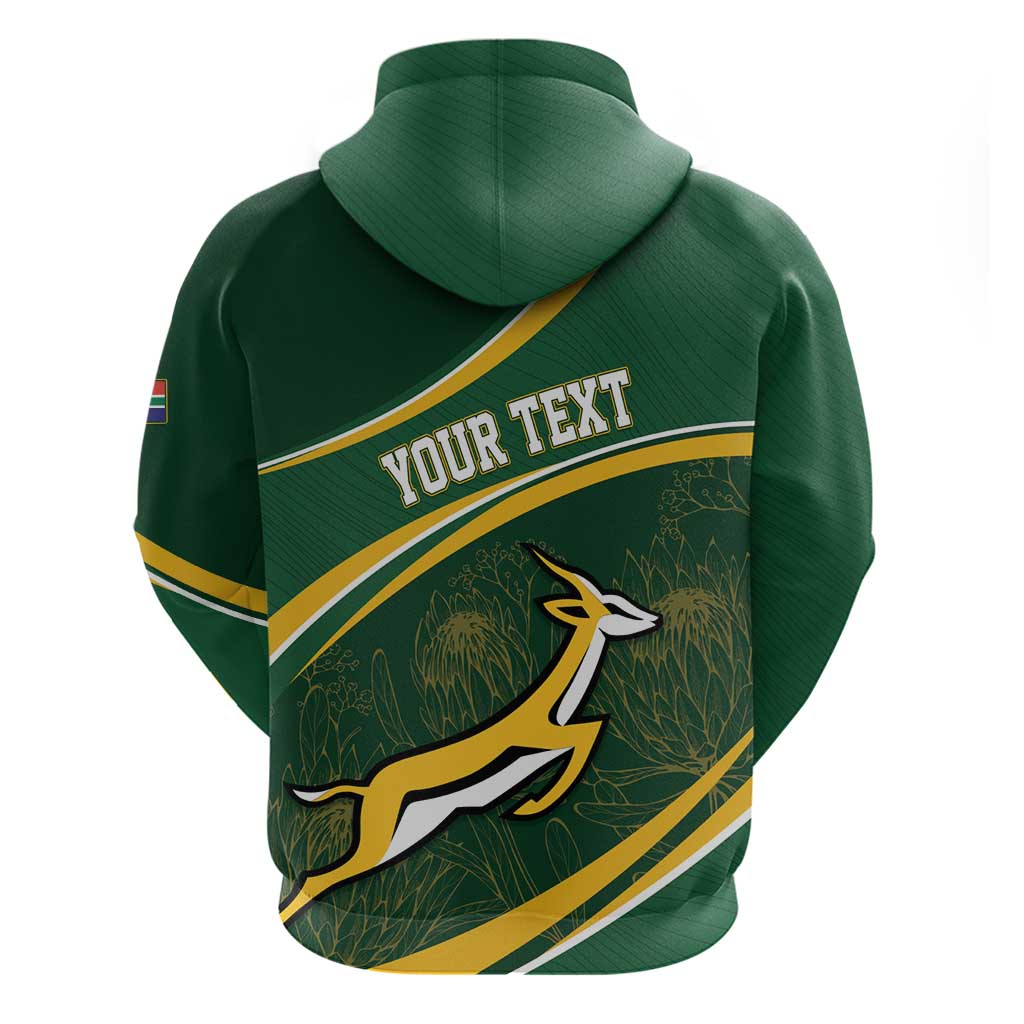 South Africa Rugby Personalized Bokke Zip Hoodie Springboks - Stronger Together - Aussie Hoodie