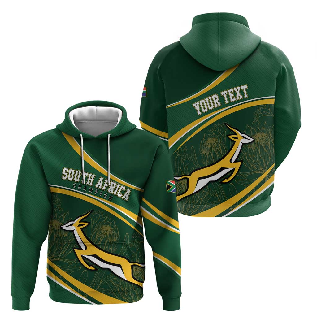South Africa Rugby Personalized Bokke Zip Hoodie Springboks - Stronger Together - Aussie Hoodie