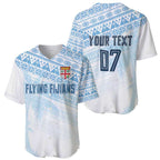 Fiji Rugby Custom Kaiviti Masi Baseball Jersey Turquoise - Aussie Hoodie