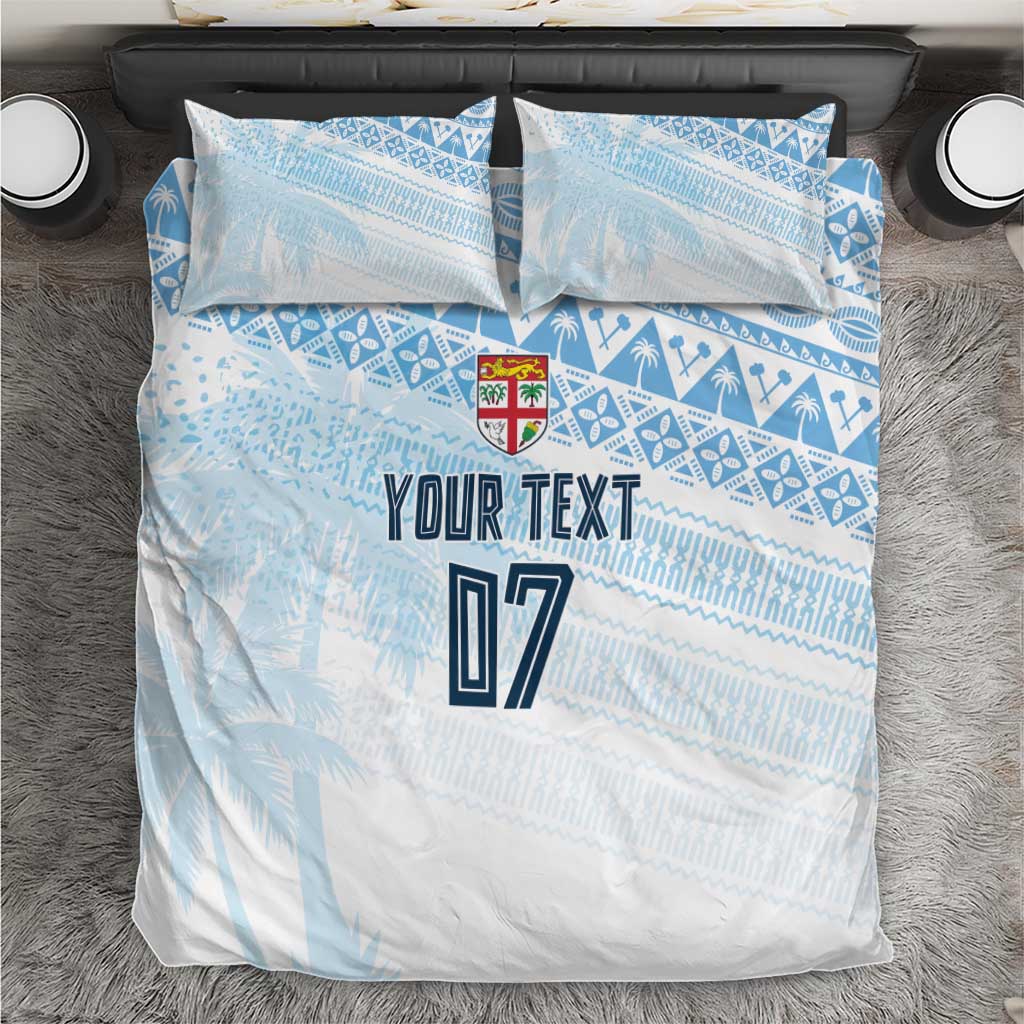 Fiji Rugby Custom Kaiviti Masi Bedding Set Turquoise - Aussie Hoodie
