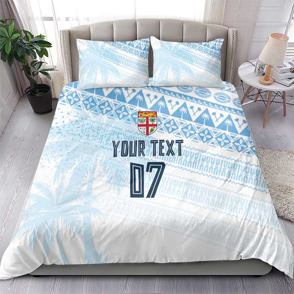 Fiji Rugby Custom Kaiviti Masi Bedding Set Turquoise - Aussie Hoodie