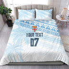 Fiji Rugby Custom Kaiviti Masi Bedding Set Turquoise - Aussie Hoodie
