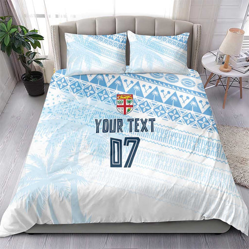 Fiji Rugby Custom Kaiviti Masi Bedding Set Turquoise - Aussie Hoodie