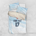 Fiji Rugby Custom Kaiviti Masi Bedding Set Turquoise - Aussie Hoodie