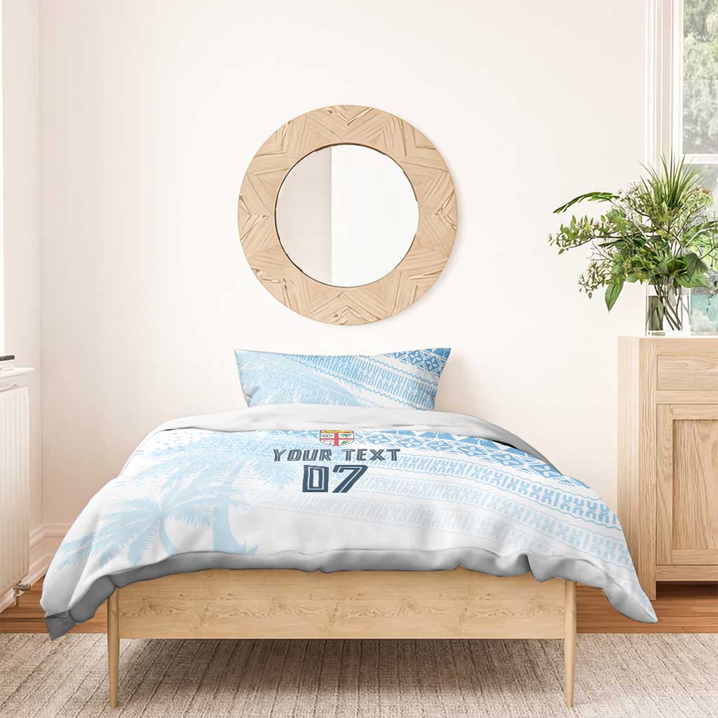 Fiji Rugby Custom Kaiviti Masi Bedding Set Turquoise - Aussie Hoodie
