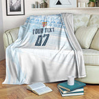 Fiji Rugby Custom Kaiviti Masi Blanket Turquoise - Aussie Hoodie