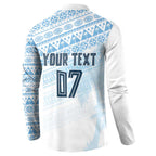 Fiji Rugby Custom Kaiviti Masi Button Sweatshirt Turquoise - Aussie Hoodie