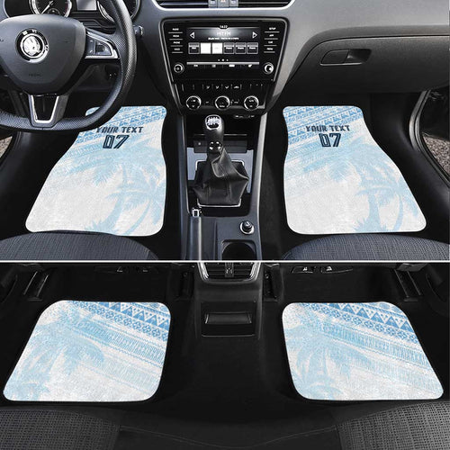 Fiji Rugby Custom Kaiviti Masi Car Mats Turquoise - Aussie Hoodie